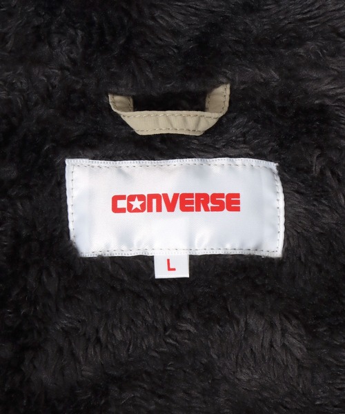 CONVERSE(コンバース)の「CONVERSE/コンバース ナイロン 撥水 裏シャギーボア ワンポイントロゴ スタンドジャケット レディース メンズ(ブルゾン・メンズ・ブラック/マルチ/カーキ/ベージュ・M/L/XL)」の20枚目の写真