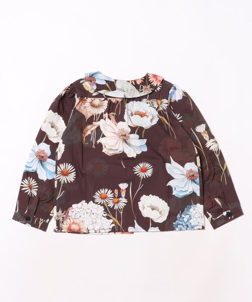 CHRISTINA  ROHDE（クリスティーナローデ）の「Christina Rohde / 丸襟ブラウス（Tシャツ/カットソー・キッズ・ブラウン/ピンク・4Y/6Y/8Y/10Y）」の3枚目の写真