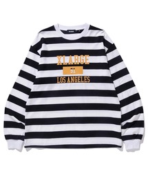 XLARGE | COLLEGE LOGO STRIPED L/S TEE(Tシャツ/カットソー)