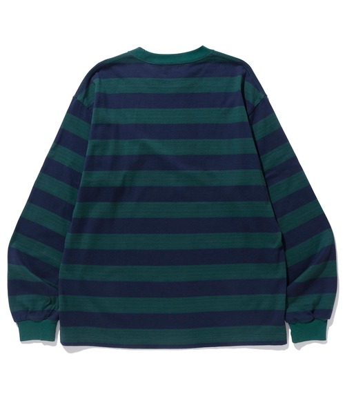 XLARGE（エクストララージ）の「COLLEGE LOGO STRIPED L/S TEE（Tシャツ/カットソー・メンズ・グリーン/ホワイト/ピンク・M/L/XL/S）」の19枚目の写真