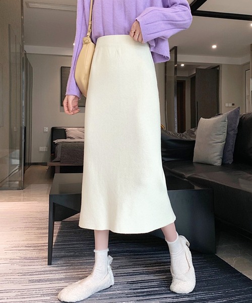 ミモレ丈タイトスカート（スカート）｜Dewlily（デューリリー）の