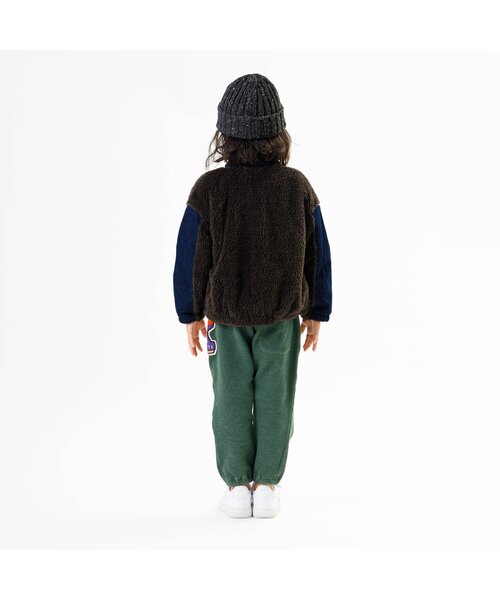 F.O.KIDS(エフオーキッズ)の「ファーフリースジャケット(ブルゾン・キッズ・アイボリー/チャコール/ブラウン・100/150/130/140/90/110/95/80/120)」の5枚目の写真