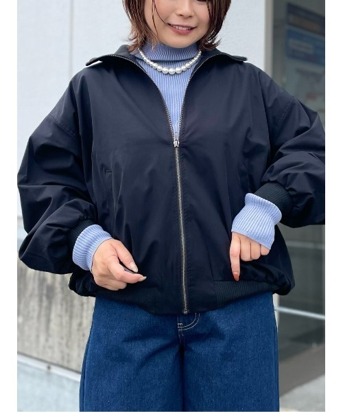 BACK NUMBER（バックナンバー）の「【BACK NUMBER】スタンドネックリブ 