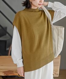 archivio マスタード ベスト　セーター 38 セール】 URBAN RESEARCH iD ジップアップニットベスト （ニット