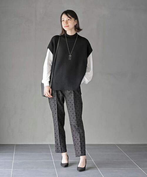 rps（アールピーエス）の「インナーＳＥＴニットベストアンサンブル（ベスト・レディース・ダークネイビー/アイボリー/グレイッシュベージュ/イエロー系その他/ブラック/マスタード/グレー・フリー）」の17枚目の写真