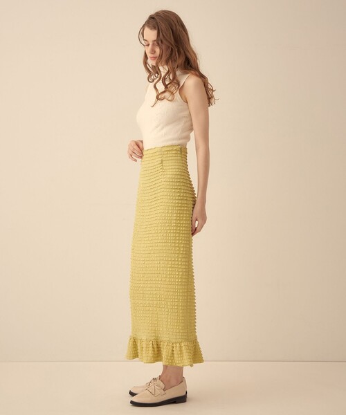 ME COUTURE（ミークチュール）の「ハートアイレットレイヤードニット（ニット/セーター・レディース・ピンク/ライトブルー/オフホワイト・FREE）」の20枚目の写真