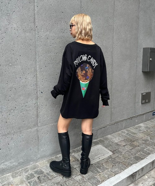 【ZOZO限定】サイケキャンディーロンT（Tシャツ/カットソー）｜CIAOPANIC（チャオパニック）