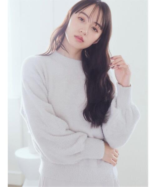 earth music&ecology（アースミュージックアンドエコロジー）の「ミニシャギープルオーバー（Tシャツ/カットソー・レディース・ブルー/アイボリー/ライトピンク/グレイッシュベージュ/ブラウン・FREE）」の6枚目の写真