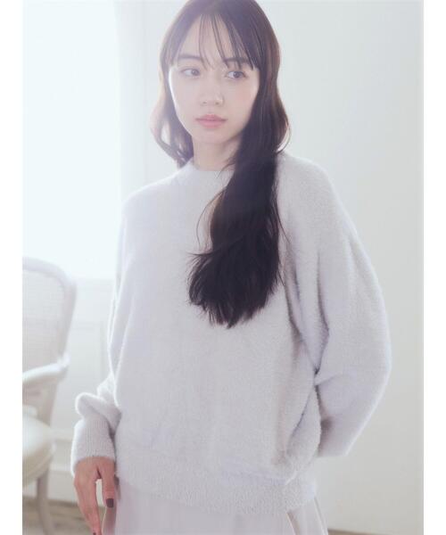 earth music&ecology（アースミュージックアンドエコロジー）の「ミニシャギープルオーバー（Tシャツ/カットソー・レディース・ブルー/アイボリー/ライトピンク/グレイッシュベージュ/ブラウン・FREE）」の8枚目の写真