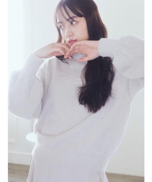 earth music&ecology（アースミュージックアンドエコロジー）の「ミニシャギープルオーバー（Tシャツ/カットソー・レディース・ブルー/アイボリー/ライトピンク/グレイッシュベージュ/ブラウン・FREE）」の9枚目の写真