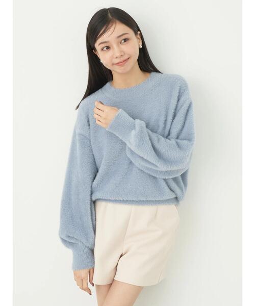 earth music&ecology（アースミュージックアンドエコロジー）の「ミニシャギープルオーバー（Tシャツ/カットソー・レディース・ブルー/アイボリー/ライトピンク/グレイッシュベージュ/ブラウン・FREE）」の18枚目の写真