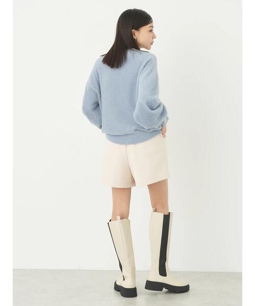 earth music&ecology（アースミュージックアンドエコロジー）の「ミニシャギープルオーバー（Tシャツ/カットソー・レディース・ブルー/アイボリー/ライトピンク/グレイッシュベージュ/ブラウン・FREE）」の21枚目の写真