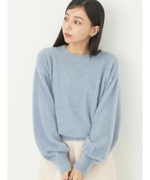 earth music&ecology（アースミュージックアンドエコロジー）の「ミニシャギープルオーバー（Tシャツ/カットソー・レディース・ブルー/アイボリー/ライトピンク/グレイッシュベージュ/ブラウン・FREE）」の4枚目の写真