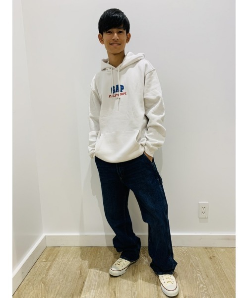 GAP（ギャップ）の「GAPアーチロゴ パーカー(ユニセックス)（パーカー・メンズ・レッド/ホワイト系その他/ネイビー/ブラック・M/XS/XL/L/S）」の9枚目の写真