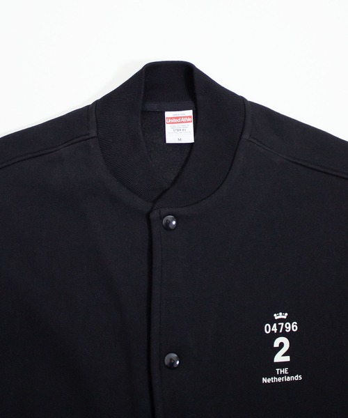 ALL ORDINARIES(オールオーディナリーズ)の「2 THE Netherlands スウェットスナップジャケット(裏起毛)(カーディガン/ボレロ・レディース・ブラック・L/M)」の8枚目の写真
