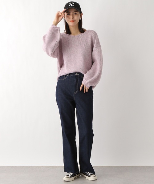 LEPSIM（レプシィム）の「3ゲージラメVネックプルオーバー　983140（ニット/セーター・レディース・グレー/アイボリー/ピンク・FREE）」の15枚目の写真