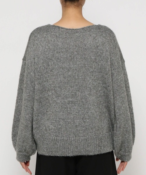 LEPSIM（レプシィム）の「3ゲージラメVネックプルオーバー　983140（ニット/セーター・レディース・グレー/アイボリー/ピンク・FREE）」の22枚目の写真