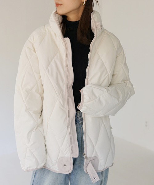 PIN（ピン）の「中綿キルティングブルゾン（ダウンジャケット/コート