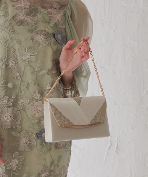 3WAYシンプルラメフラップバッグ（クラッチバッグ）｜Dorry Doll