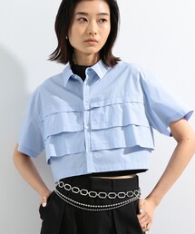 Ray BEAMS | Ray BEAMS / ティアード クロップド シャツ(シャツ/ブラウス)