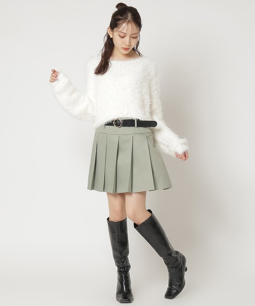 REDYAZEL(レディアゼル)の「シャギーニット(ニット/セーター・レディース・ブラック/オフホワイト/グレー/ベージュ/ボルドー・FREE)」の8枚目の写真