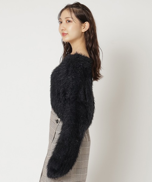 REDYAZEL(レディアゼル)の「シャギーニット(ニット/セーター・レディース・ブラック/オフホワイト/グレー/ベージュ/ボルドー・FREE)」の15枚目の写真