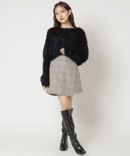 REDYAZEL(レディアゼル)の「シャギーニット(ニット/セーター・レディース・ブラック/オフホワイト/グレー/ベージュ/ボルドー・FREE)」の17枚目の写真