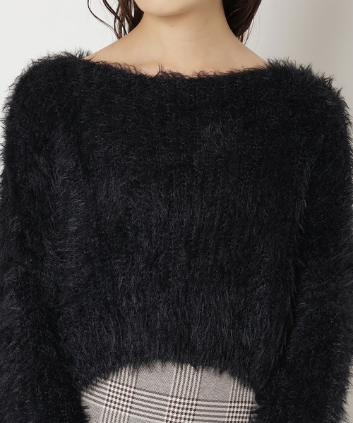 REDYAZEL(レディアゼル)の「シャギーニット(ニット/セーター・レディース・ブラック/オフホワイト/グレー/ベージュ/ボルドー・FREE)」の18枚目の写真