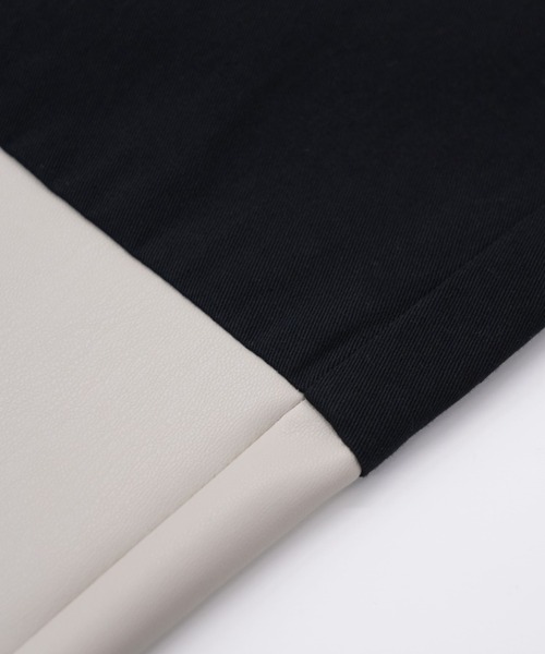 Uenui（ウニュイ）の「フェイクレザー スウィッチング パンツ