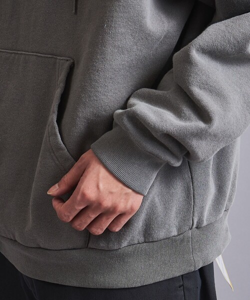 MONKEY TIME（モンキータイム）の「＜monkey time＞ オゾンウォッシュ ハーフジップ フーディー（パーカー・メンズ・ナチュラル/グレー・S/L/M/XL）」の15枚目の写真