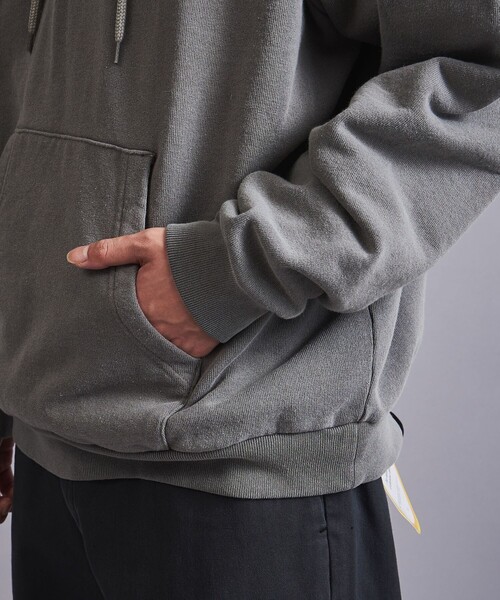 MONKEY TIME（モンキータイム）の「＜monkey time＞ オゾンウォッシュ ハーフジップ フーディー（パーカー・メンズ・ナチュラル/グレー・S/L/M/XL）」の16枚目の写真