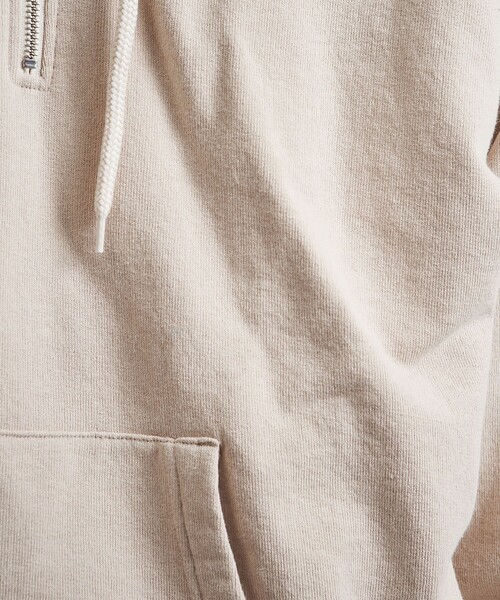 MONKEY TIME（モンキータイム）の「＜monkey time＞ オゾンウォッシュ ハーフジップ フーディー（パーカー・メンズ・ナチュラル/グレー・S/L/M/XL）」の19枚目の写真