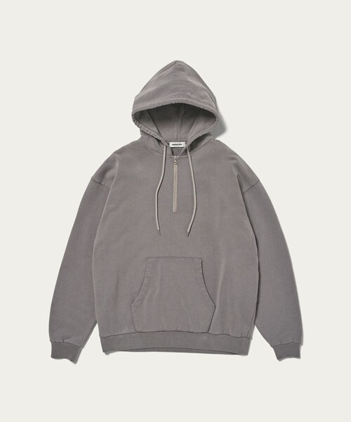 MONKEY TIME（モンキータイム）の「＜monkey time＞ オゾンウォッシュ ハーフジップ フーディー（パーカー・メンズ・ナチュラル/グレー・S/L/M/XL）」の20枚目の写真