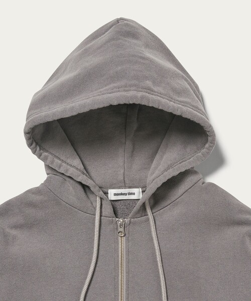 MONKEY TIME（モンキータイム）の「＜monkey time＞ オゾンウォッシュ ハーフジップ フーディー（パーカー・メンズ・ナチュラル/グレー・S/L/M/XL）」の22枚目の写真