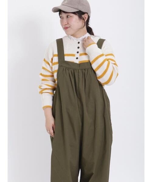 Samansa Mos2(サマンサ モスモス)の「ケーブル編みボーダー柄前後2WAYカーディガン(カーディガン/ボレロ・レディース・ピンク/ベージュ/イエロー/ブルー/オフホワイト/ミント・F)」の5枚目の写真