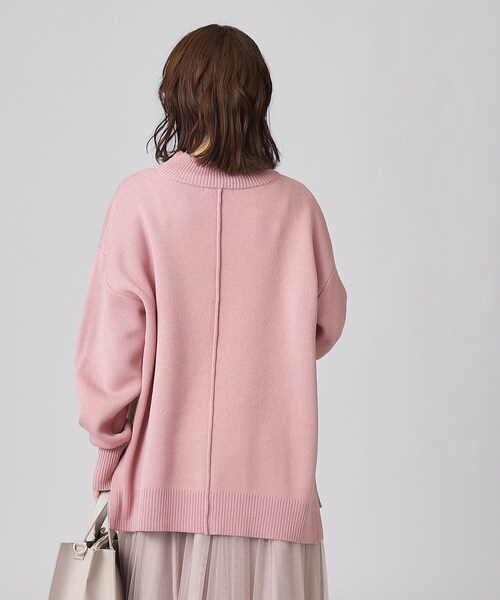 SHOO・LA・RUE(シューラルー)の「◆【洗える】ワイドシルエット スリット入り 前後差ハイネックニット(ニット/セーター・レディース・ライトグレー系9/イエロー系その他/ピンク系/ブルー系その他/アイボリー系2・00)」の17枚目の写真