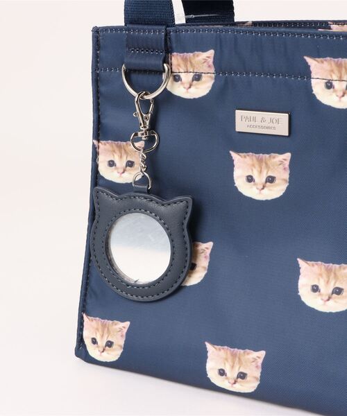 PAUL & JOE ACCESSOIRES（ポールアンドジョーアクセソワ）の「【PAUL & JOE ACCESSOIRES /ポール アンド ジョー アクセソワ 】 ヌネット総柄 ランチトート（トートバッグ・レディース・ピンク/ベージュ/ネイビー・FREE）」の7枚目の写真
