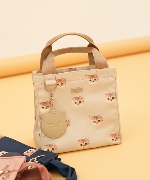 PAUL & JOE ACCESSOIRES（ポールアンドジョーアクセソワ）の「【PAUL & JOE ACCESSOIRES /ポール アンド ジョー アクセソワ 】 ヌネット総柄 ランチトート（トートバッグ・レディース・ピンク/ベージュ/ネイビー・FREE）」の9枚目の写真