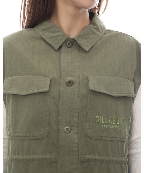 BILLABONG(ビラボン)の「【直営店限定】BILLABONG レディース WORK VEST ベスト 【2024年春夏モデル】/ビラボンミリタリーライクデザインベスト(ベスト・レディース・オリーブ/ブラック系その他・MEDIUM)」の8枚目の写真