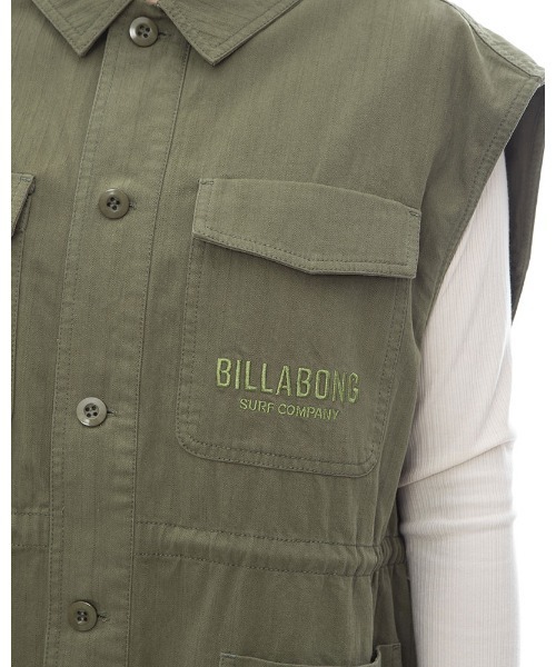 BILLABONG(ビラボン)の「【直営店限定】BILLABONG レディース WORK VEST ベスト 【2024年春夏モデル】/ビラボンミリタリーライクデザインベスト(ベスト・レディース・オリーブ/ブラック系その他・MEDIUM)」の9枚目の写真