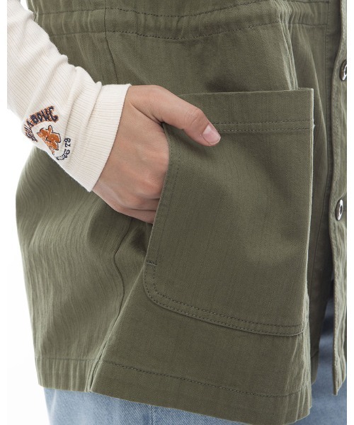 BILLABONG(ビラボン)の「【直営店限定】BILLABONG レディース WORK VEST ベスト 【2024年春夏モデル】/ビラボンミリタリーライクデザインベスト(ベスト・レディース・オリーブ/ブラック系その他・MEDIUM)」の11枚目の写真