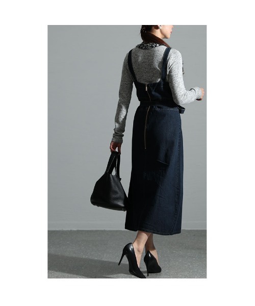 Sawa a la mode(サワアラモード)の「デニムワンピース(ワンピース・レディース・ネイビー・FREE)」の3枚目の写真