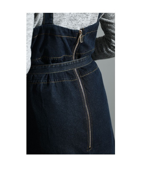 Sawa a la mode(サワアラモード)の「デニムワンピース(ワンピース・レディース・ネイビー・FREE)」の7枚目の写真