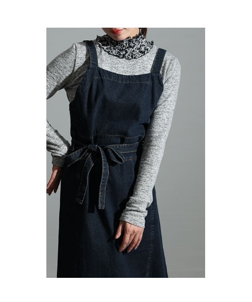 Sawa a la mode(サワアラモード)の「デニムワンピース(ワンピース・レディース・ネイビー・FREE)」の10枚目の写真