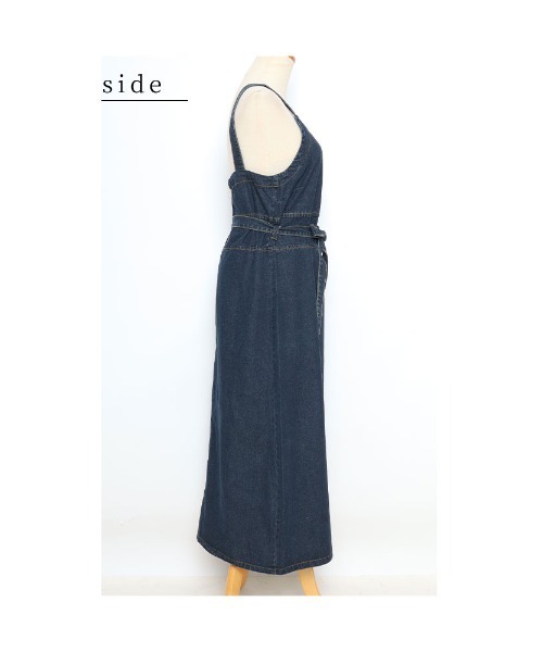 Sawa a la mode(サワアラモード)の「デニムワンピース(ワンピース・レディース・ネイビー・FREE)」の21枚目の写真