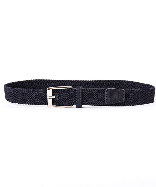 SADDLERS（サドラーズ）の「【Saddler's/サドラーズ】別注イントレチャート35 イタリア製 メッシュベルト（ベルト・メンズ・ネイビー/ブラック/ブラウン・FREE）」の4枚目の写真