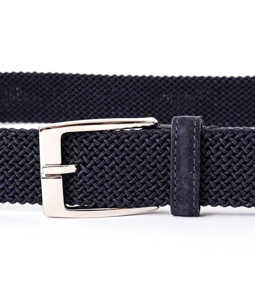 SADDLERS（サドラーズ）の「【Saddler's/サドラーズ】別注イントレチャート35 イタリア製 メッシュベルト（ベルト・メンズ・ネイビー/ブラック/ブラウン・FREE）」の6枚目の写真
