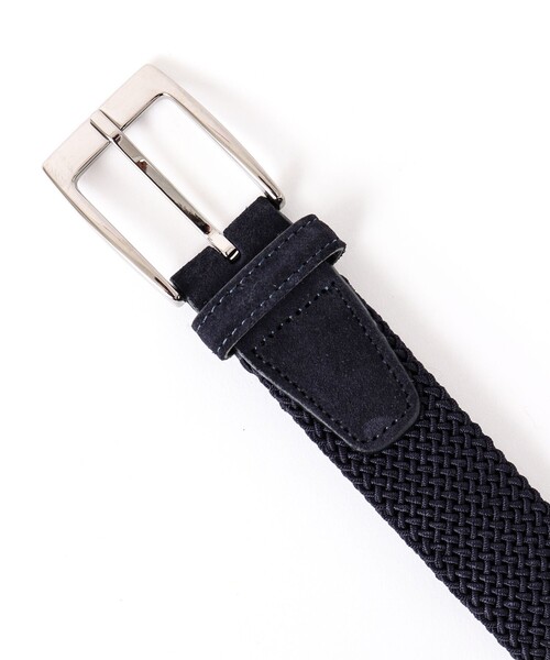 SADDLERS（サドラーズ）の「【Saddler's/サドラーズ】別注イントレチャート35 イタリア製 メッシュベルト（ベルト・メンズ・ネイビー/ブラック/ブラウン・FREE）」の7枚目の写真