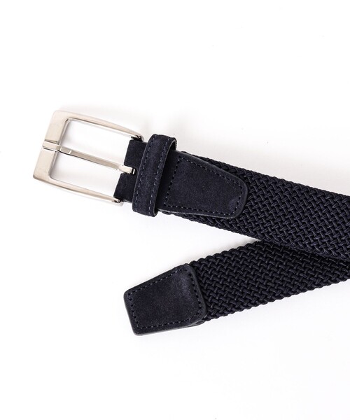 SADDLERS（サドラーズ）の「【Saddler's/サドラーズ】別注イントレチャート35 イタリア製 メッシュベルト（ベルト・メンズ・ネイビー/ブラック/ブラウン・FREE）」の8枚目の写真