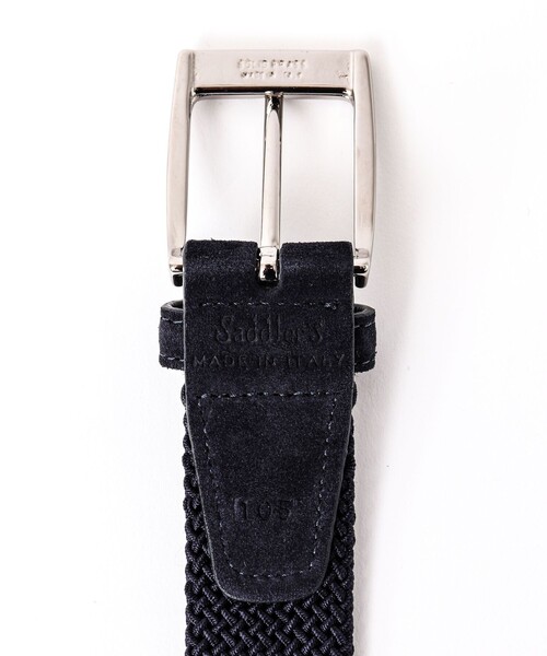 SADDLERS（サドラーズ）の「【Saddler's/サドラーズ】別注イントレチャート35 イタリア製 メッシュベルト（ベルト・メンズ・ネイビー/ブラック/ブラウン・FREE）」の11枚目の写真